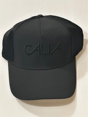 CALIA Black Trucker Cap New NWT